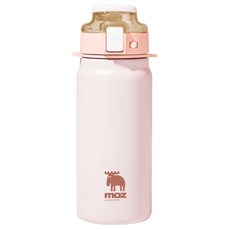 MOZ 스웨덴 텀블러 포스코 316 스텐 원터치 손잡이 보온보냉병 보온텀블러, 1개, 600ml, 로즈블로썸 1개, 600ml, 로즈블로썸