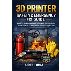 (영문도서)3D Printer Safety & Emergency Fix Guide: Avoid Fire Hazards Save Failed Prints ... Paperback, Independently Published, English, 9798279441631