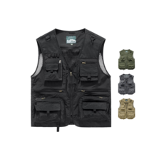 디오르칸 남자 작업조끼 낚시조끼 멀티 포켓