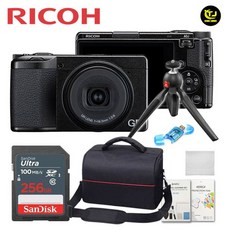 리코 정품 RICOH GR IV / GR4 / 프리미엄 7종세트 / 256G+전용가방+맨프로토 픽시미니삼각대+카드리더기+청소도구+극세사융+액정보호필름 / TJ