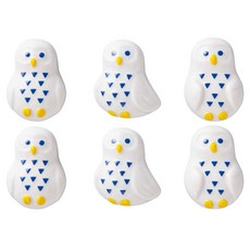 썬아트 귀여운 식기 동물 식기 수저 받침 3개입, 올빼미, 2개
