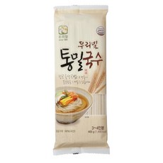 400g 통밀국수 우리밀 3~4인분 5개 국수 비빔국수