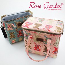 RoseGarden 쿨러백 M형 보냉백 피크닉 소풍 여름 음료수 생수 도시락 보냉가방 아이스박스 국산정품, 바니바니 핑크M중