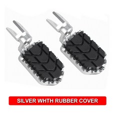 조절식 회전식 발판 RnineT S1000XR R1200R K1300R/S F900R XR F800ST/R R1200ST K1200R 용 스포츠 발판, Silver With Cover