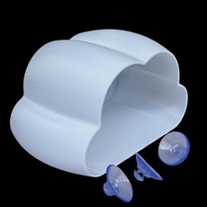 게코 도마뱀 개구리 및 기타 양서류와 파충류 구름 모양의 은신처 번식 상자 장식품, 03 white