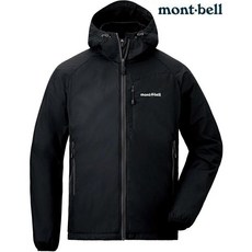 Mont-Bell Light Shell Parka 男款連帽風衣外套 防風撥水彈性 黑