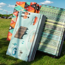 카르닉 엠보코팅 두꺼운 고밀도폼 8mm 접이식 매트 돗자리 (보관가방)