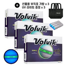 볼빅 엑시아 루미나 AXIA LUMINA 듀얼코어 3피스 골프공 더즌(3PC/12구), 엑시아 루미나 화이트, 3개, 12개입