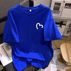 티셔츠 파란색 여름 워터밤 콘서트 블루 라운드넥 물놀이 반팔티