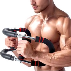 깔끔더하기 가슴운동기구 완력기 팔 이두 어깨 운동 홈트레이닝, 1개, 레드