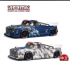 《賽鋒模型》ARRMA 越界1/7 超級平跑電動遙控車，帶手剎INFRACTION V2復古6S，享受極速快感與操控樂趣, 藍色, 1個