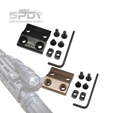 DD 스타일 M-LOK 스카우트 라이트 마운트 M300 M600, 1개, 탄색DE