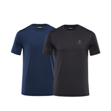 블랙야크 남녀공용 솔리드 반팔 라운드 티셔츠 2장 세트