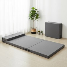 하루꿈 4단 접이식 매트리스 허리에좋은 베게식 다자인 바닥 침대 매트리스 휴대용 캠핑 가정용 추천