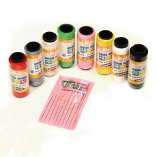 나일론 실 8색 바늘 세트 수예 봉재 미싱 손바느질 가정용 반짓고리, 1개