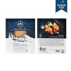 화이트베어 훈제연어(건염) 200g 연어슬라이스, 1개