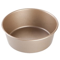 DFMEI 漢堡模具4寸金色不沾圓形芝士乳酪小蛋糕烘焙工具家用烤箱烤麪包, 1個