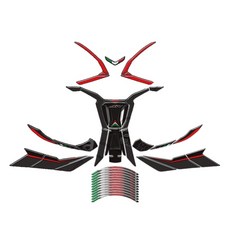 OD 아프릴리아 호환 SRGT125 튜닝 드레스업 3D 에폭시 데칼 스티커 2025-2026, PK6Z71(세트)