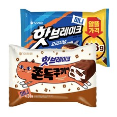 오리온 핫브레이크 오리지널 미니 416g+쫀득쿠키바 미니 352g(총2개), 2개, 416g