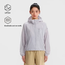 펠리엇 라이트 윈드 프로 남성용 여름 경량 아웃도어 스포츠 낚시 자외선 차단 의류 긴팔 지퍼 클로저 나일, 03 [여성 스타일] 펄 퍼플, 03 L