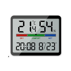 숫자가큰 디지털온도계, 1개, 멀티시간온도계(블랙)