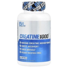 이블루션뉴트리션 크레아틴 Creatine1000 스포츠 헬스 캡슐 120정