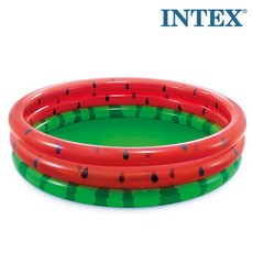 [릴팡] 인텍스 INTEX 과일 원형풀장 워터메론 수박 풀장 / 레몬 풀장 2종1택, 수박풀장(58448NP)_그린, 1개