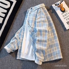 BABUGGE 大碼針織外套男 針織小香風外套 潮牌寬鬆休閒開衫夾剋 秋款復古格子襯衫