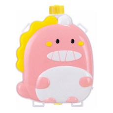 【Hi-toys】2000ml大容量恐龍造型背包水槍/抽拉式水槍/戲水玩具/沙灘玩具(兩色可選), 粉色, 1個