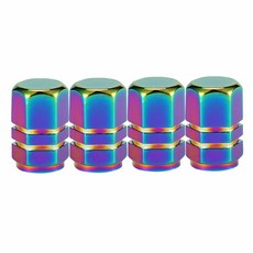 AUTCOAT 4 개/대 다색 타이어 밸브 스템 캡 자동차 SUV 자전거 및 자전거 트럭 오토바이용 범용 스템 커버, C0126
