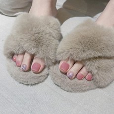 DFMEI 夏季顯白腳趾甲貼片腳甲片腳指甲貼片腳穿戴甲手工美甲甲片成品, 1個