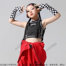 兒童舞蹈袖套女童嘻哈街舞假袖子爵士舞演出配飾時髦潮牌