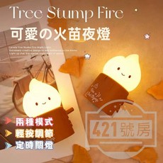 火苗夜燈 可愛造型床頭燈 充電式氛圍燈