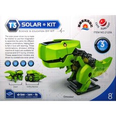 新陽光 3合1太陽能科學實驗DIY組裝玩具 恐龍 鑽土機 甲蟲, 1個