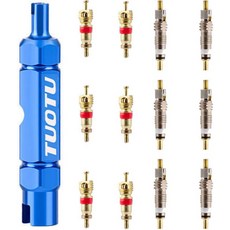 황동 교체형 프레스타 슈레이더 밸브 코어가 포함된 투투 코어 리무버 공구 키트 자전거 및 자동차 수리, 01 빠른, 1개