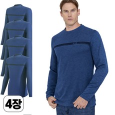 워킹맨 아울렛 4세트 봄 여름 시즌 남성 기능성 스판라운드 티셔츠 작업복 아웃도어 현장복 빅사이즈 A100