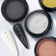 네일 메탈 원형 볼참 0.4mm 대용량 미니 초소형 참스톤, 실버, 1개