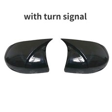 셔틀 핏 재즈 자동차 외부 윙 도어 사이드 리어뷰 미러 커버 캡 리드, 1. high profile black, 1개