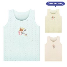 여아 런닝 부드러운 자연섬유 스케치걸 메리야스 3매