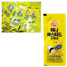 오뚜기 일회용 허니머스타드 드레싱, 12g, 1개