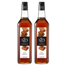 1883카라멜시럽 1000ML 2개 1883시럽 커피시럽, 1L