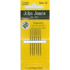 존제임스 태피스트리 십자수 바늘 22호 세트 6개 JJ19822, 1세트