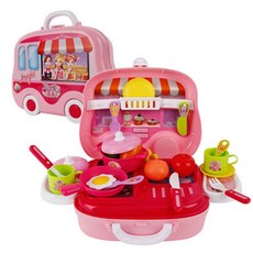 우리아이 시크릿쥬쥬 캠핑카 주방놀이 가방 소꿉놀이, 1개