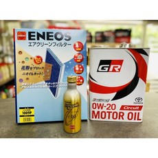 豐田專規 柏林賽道 0W20 ENEOS 日本製 冷氣濾網 新日本石油 除碳劑, 1個, GAZOO RACING0W20 3件組