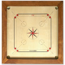 미스터까롬 Mr. Carrom KCF 공인보드 까롬62cm SET CARROM -소형보드 Small Size, 1개