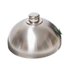 요리 그릇 스테이크커버 뚜껑 레스팅 스텐 스텐돔뚜껑 덮개 1개 H. 18cm 실버 돔, 18cm 원형 커버 × H. 18cm 실버 돔 × 1개