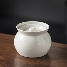 瓦罐湯燉盅家用隔水燉一人份蒸盅沙縣小吃老式帶蓋陶瓷煨湯小瓦罐, 中號-白色:1個