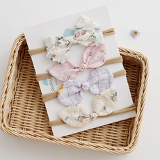 AVAUMA 4件套新生兒嬰兒髮帶