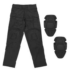 KRYDEX 전술 G3 바지 사냥 야외 스포츠 하이킹 의류 무릎 패드 MC Tiger Stripes Pant, 03 W36, 02 Black