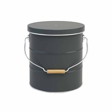 日本 OBAKETSU 手工製 5kg 雜糧飼料收納桶, 灰色, 1個